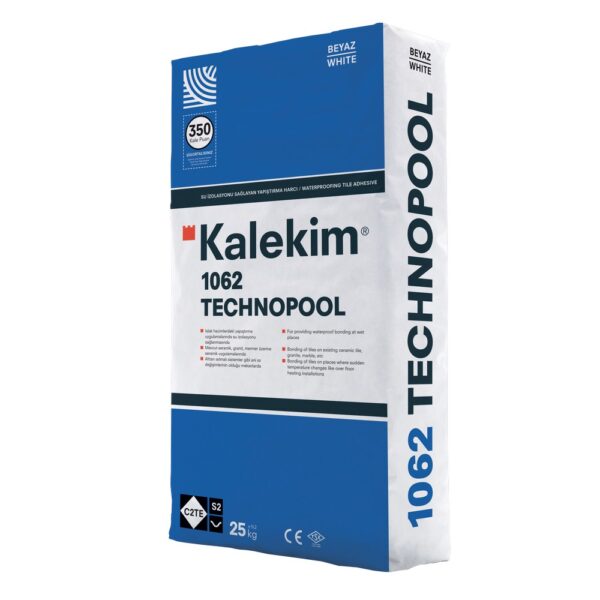 1062_technopool.jpg Клей для плитки з гідроізолюючими властивостями Kalekim Technopool 1062, C2TE S2 (25 кг)