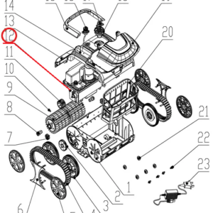 Привідний механізм і акумулятор до пилососа Wybotics WY200, (Driving & battery kit №12)