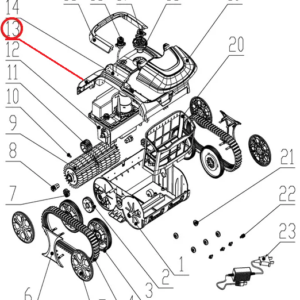 Ущільнювальна коробка для сенсора до пилососа Wybotics WY200, (Sensor seal box №13/WY200)