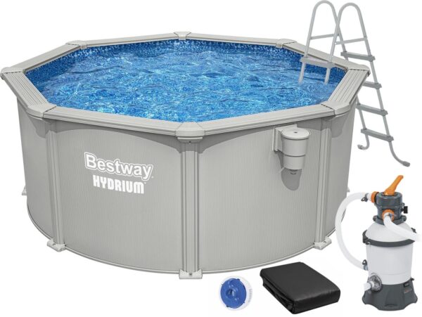 15835_1_1.jpg Збірний басейн Bestway Hydrium 56566 (300x122 см) з пісочним фільтром, драбиною та тентом