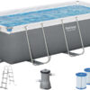 Каркасний прямокутний басейн Bestway 56441 (404х201х100 см) з картриджним фільтром та драбиною