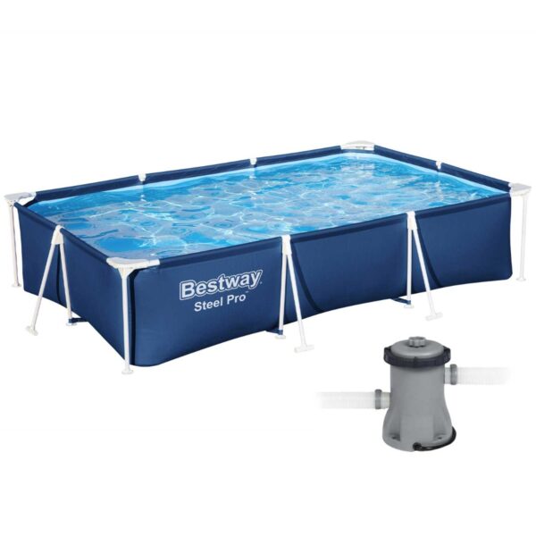 16579_1.jpg Каркасний басейн Bestway 56411 (300х201х66 см) з картриджним фільтром