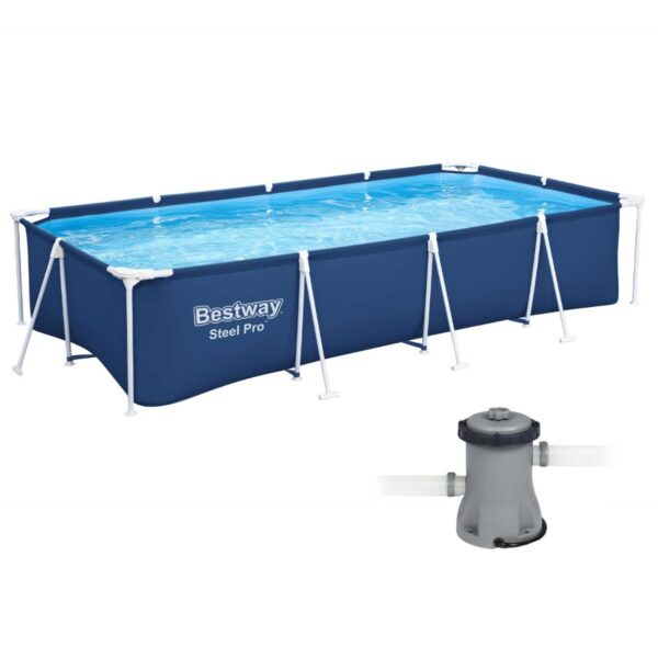 16583.jpg Каркасний басейн Bestway 56424 (400х211х81 см) з картриджним фільтром