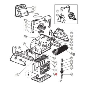Замок нижньої кришки для робота-пилососа Hayward TigerShark (RCX78005)