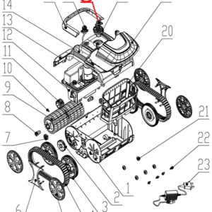 Комплект кнопок до пилососа Wybotics WY200, (Button kit №17/WY200)