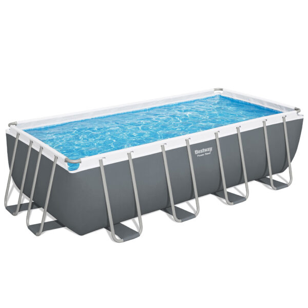 18200_4520.jpg Каркасний басейн Bestway 56670 (488х244х122 см) з картриджним фільтром, драбиною та тентом