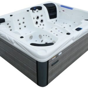 СПА-басейн Aquajoy Saint-Tropez (280х230х95 см), Сріблясто-білий мармур