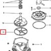 Ущільнювальне кільце клапана 6-позиційного вентиля 2" Hayward (SPX0715D)