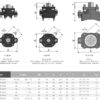 Адаптер під привід для кульового крана EFFAST BDRKITB10320 серія BK1, d32 мм