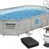 22524_0_1.jpg Каркасний басейн Bestway 56946 (488х305х107 см) з пісочним фільтром, драбиною та захисним тентом