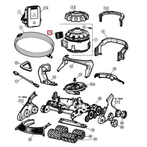 Циклонний вузол зворотного клапана для пилососа Hayward AquaVac 650/600 (RCX361182)