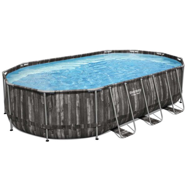 25298_7474.jpg Каркасний басейн Bestway Wood Style 5611R (610х366х122 см) з картриджним фільтром, драбиною та тентом