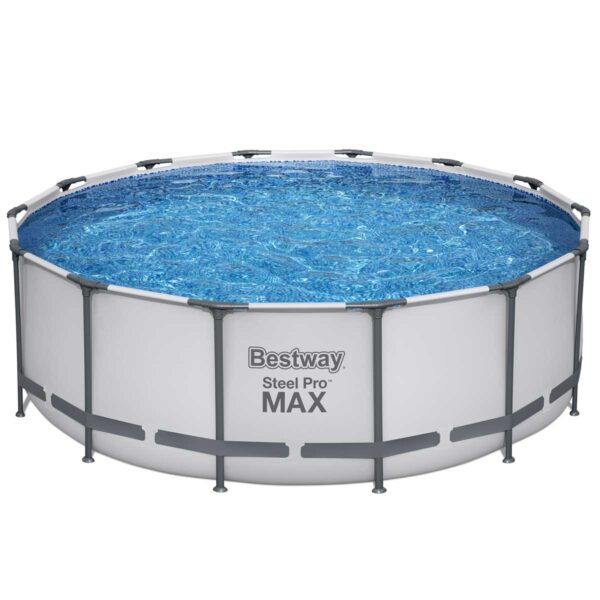 25302_85858.jpg Каркасний басейн Bestway 5612X (427х122 см) з картриджним фільтром, тентом і драбиною