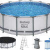 25302_85858_2.jpg Каркасний басейн Bestway 5612X (427х122 см) з картриджним фільтром, тентом і драбиною