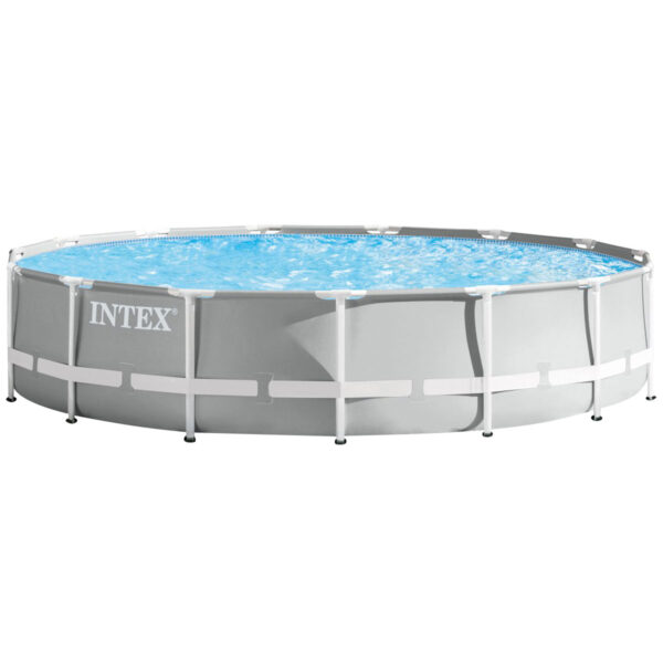 26724.jpg Каркасний басейн Intex 26724 (457х107 см) з картриджним фільтром, драбиною та тентом