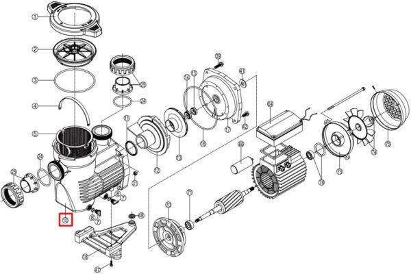 Корпус насоса Hayward K-FLO SPK12630XY1 (RPUM0010.20R)