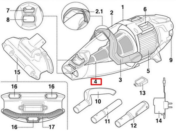 Конус фільтра Kokido для пилососа Voltera 75 EV75CBX/EU з кришкою