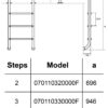30049_30050_30039_30051.jpg Сходи для басейну Hayward Standard (2 сходинки), для вузького борту, AISI-316