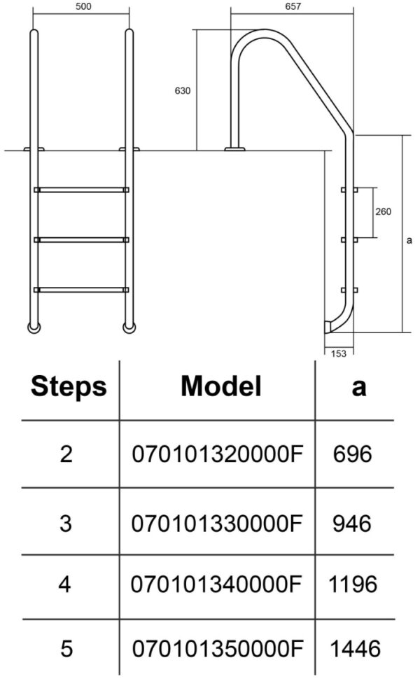 30361_30362_30363_30364_1.jpg Сходи для басейну Hayward Standard (3 сходинки), для широкого борту, AISI-304
