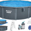 Збірний басейн Bestway Hydrium 561CU (488х132 см) з пісочним фільтром, драбиною та тентом