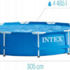 Каркасний басейн Intex 28202 (305х76 см) з картриджним фільтром