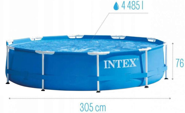 Каркасний басейн Intex 28202 (305х76 см) з картриджним фільтром