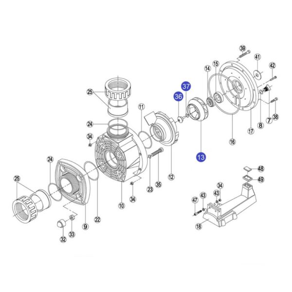 3203.jpg Крильчатка насоса КА/KAP450 - RKA 136.A/RBH0007.15R