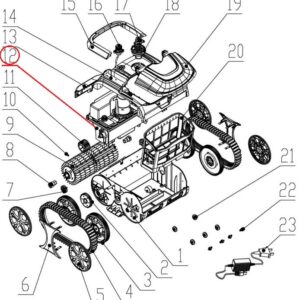 Приводний двигун до пилососа Wybotics WY200 (No 12 B.WYBOT S1.04.001)