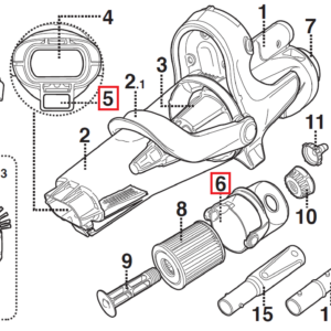 36360_1.png Ніша під картридж Kokido для пилососа Voltera EV60 (EV60ASM02)