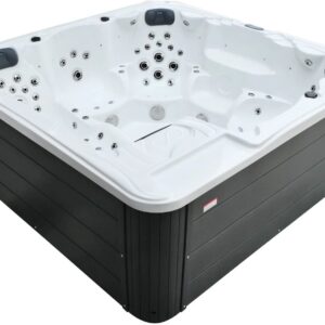 СПА-басейн Aquajoy Borneo (230х230х96 см), Сріблясто-білий мармур