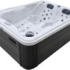 СПА-басейн Aquajoy Bali (210х160х77 см), Сріблясто-білий мармур