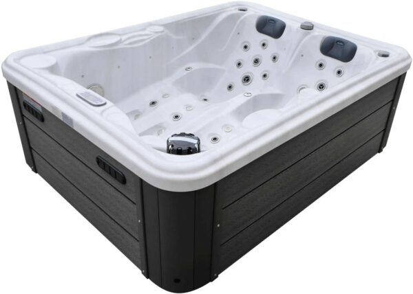 СПА-басейн Aquajoy Bali (210х160х77 см), Сріблясто-білий мармур