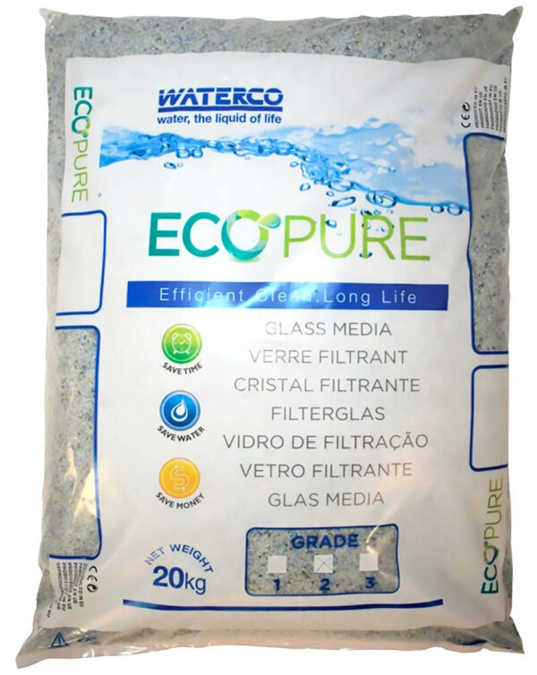 40785_0.jpg Пісок скляний Waterco EcoPure 1.0–3.0 мм (20 кг)