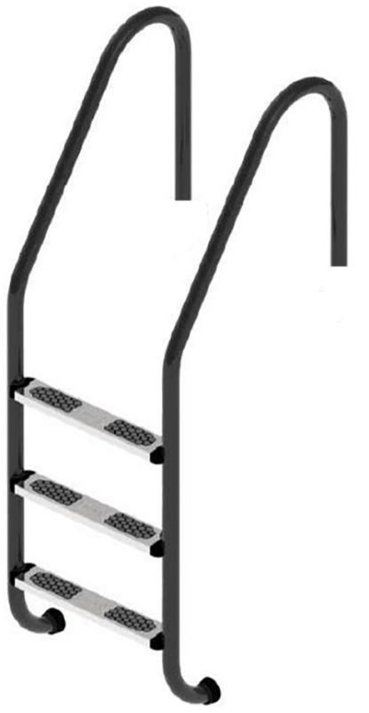40975_0_1.jpg Сходи для басейну Flexinox Standard Nero (3 сходинки) Black, AISI-316L