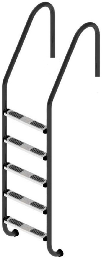 40977_0.jpg Сходи для басейну Flexinox Standard Nero (5 сходинок) Black, AISI-316L