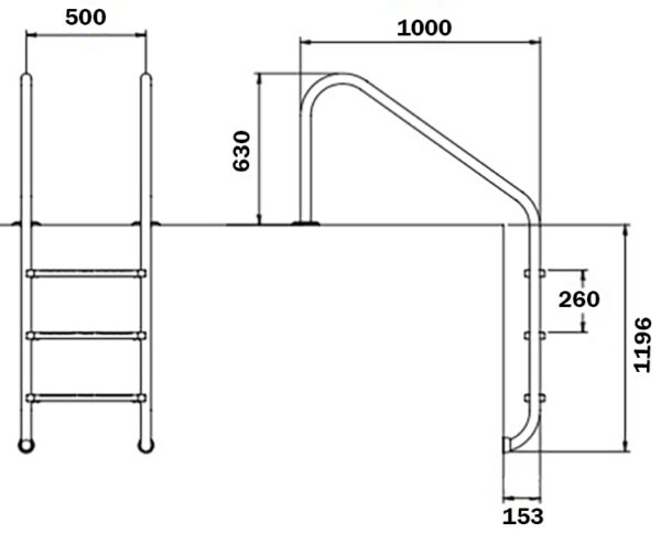 40981_1.jpg Сходи для басейну Flexinox Overflow (4 сходинки), AISI-316L