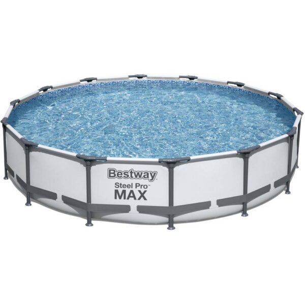 40e1355cd42aa8d3063be051a59595bc.jpg Каркасний басейн Bestway 56595 (427х84 см) з картриджним фільтром