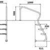 Сходи для басейну Flexinox Easy Access Electropolished (3 сходинки), AISI-316L