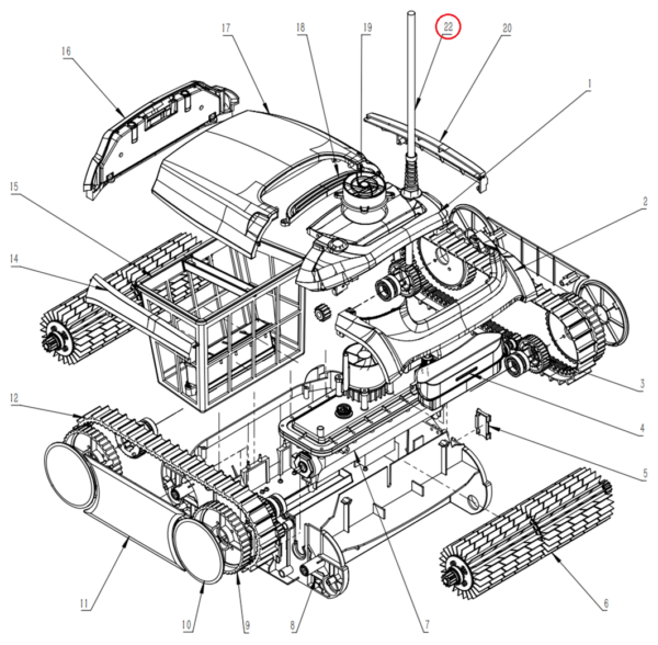 Кабель живлення для робота-пилососа Wybotics WY350 (B.WY360.03.002)