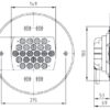 41770_2_1.jpg Прожектор Fitstar 4.40000021 28/4 POWER LED 3.0 (24 В, 6000 K), White, без закладної, для морської води