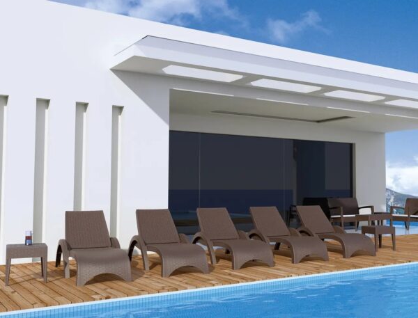Шезлонг Aquajoy Fiji, коричневий
