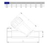 526_ua.jpg Зворотний клапан кутовий ПВХ Hidroten 1021301, втулкове з'єднання, d20 мм