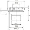 Форсунка стінова Flexinox 87198042 (4.5 м³/год) під лайнер, 2"