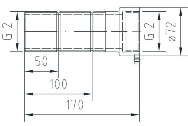 7920050_1__1.jpg Комплект подовження Fitstar 7920051 для протитечії Junior, 170 мм, для солоної води