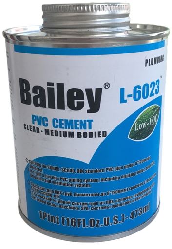7__1_15.jpg Клей для труб ПВХ Bailey L-6023 473 мл, прозорий