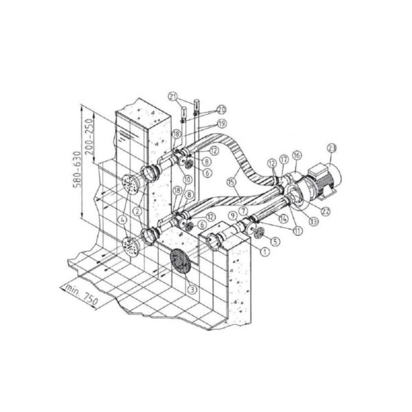8615020.8615021_1_.jpg Гідромасаж Fitstar Combi-Whirl 8615021, 2.6 кВт (230/380 В, 2 форсунки), для солоної води