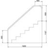 87162361_5.png Поручень Flexinox 87162361 для римських сходів FX-06 (1829 мм, фланець, AISI-316L)