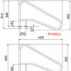 87168027_2_1.png Поручень Flexinox 87468021 для римських сходів FX-02 (1405 мм, фланець, AISI-316L)