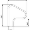 979507819_256.png Поручень Flexinox 87164010 для римських сходів FX-04 (800 мм, фланець, AISI-316L)