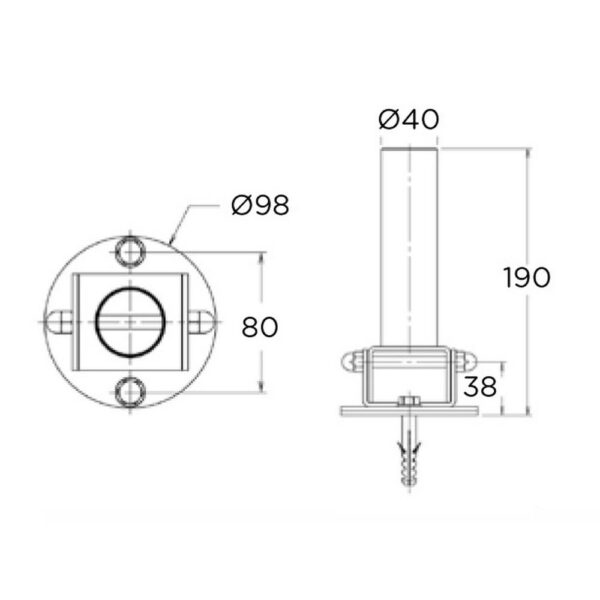 anclajearticuladodesmontable_esquema.jpg Анкерний фланець Hayward для сходів (40 мм), відкидний